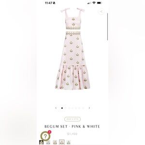 RosewaterHouse BEGUM SET - PINK & WHITE